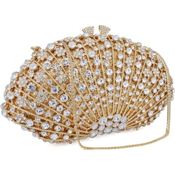 Luxury Crystal Rhinestone Clutch for Women, Sparkly Evening Bag for Party & Prom - Picture 2 of 6